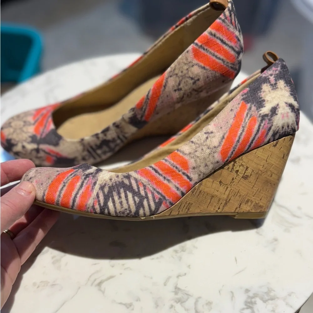 Call It Spring Multicolor Patterned Wedges - Picture 4 of 5